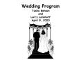 Wedding Program PowerPoint PPT Presentation