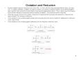 Oxidation and Reduction PowerPoint PPT Presentation