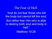 The Fear of Hell