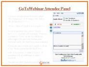 GoToWebinar Attendee Panel