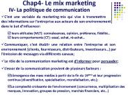 Chap4- Le mix marketing
