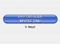 LA POLITIQUE MARKETING PowerPoint PPT Presentation