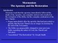 Mormonism The Apostasy and the Restoration PowerPoint PPT Presentation