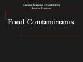 Food Contaminants PowerPoint PPT Presentation