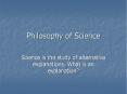 Philosophy of Science PowerPoint PPT Presentation