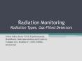 Radiation Monitoring Radiation Types, Gas-Filled Detectors PowerPoint PPT Presentation