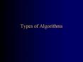 Types of Algorithms PowerPoint PPT Presentation