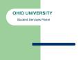 OHIO UNIVERSITY PowerPoint PPT Presentation