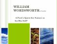 WILLIAM WORDSWORTH(1770-1850) PowerPoint PPT Presentation