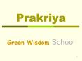 Prakriya Green Wisdom School PowerPoint PPT Presentation