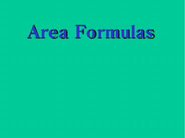 Area Formulas