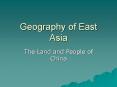 Geography of East Asia PowerPoint PPT Presentation