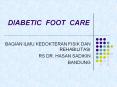 DIABETIC FOOT CARE PowerPoint PPT Presentation