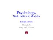 Psychology, Ninth Edition in Modules David Myers