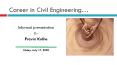 Career in Civil Engineering PowerPoint PPT Presentation