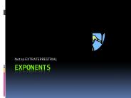 Exponents