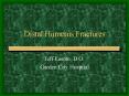 Distal Humerus Fractures PowerPoint PPT Presentation