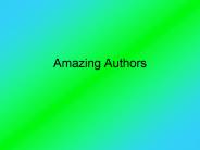 Amazing Authors