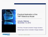 Practical Application of the TMF Reference Model