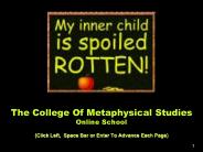 The College Of Metaphysical Studies