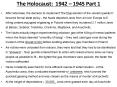 The Holocaust: 1942  PowerPoint PPT Presentation