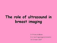 The role of ultrasound in breast imaging