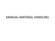 MANUAL-MATERIAL HANDLING