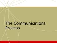 The Communications Process