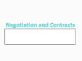Negotiation and Contracts PowerPoint PPT Presentation