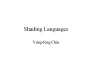 Shading Languages
