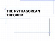 THE PYTHAGOREAN THEOREM