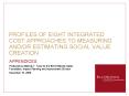 PROFILES OF EIGHT INTEGRATED COST APPROACHES TO MEASURING AND/OR ESTIMATING SOCIAL VALUE CREATION PowerPoint PPT Presentation