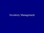 Inventory Management