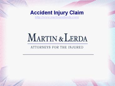 Accident Injury Claim