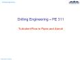 Drilling Engineering  PowerPoint PPT Presentation