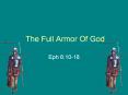 The Full Armor Of God PowerPoint PPT Presentation