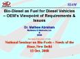 BIODIESEL : AN  ALTERNATE FUEL PowerPoint PPT Presentation