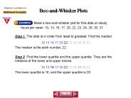 Box-and-Whisker Plots
