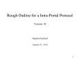 Rough Outline for a Intra-Portal Protocol Version 02 PowerPoint PPT Presentation