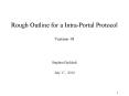 Rough Outline for a Intra-Portal Protocol Version 01 PowerPoint PPT Presentation