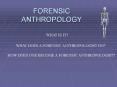 FORENSIC ANTHROPOLOGY PowerPoint PPT Presentation