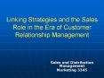 Linking Strategies and the Sales Role in the Era of Customer Relationship Management PowerPoint PPT Presentation