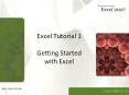 Excel Tutorial 1 Getting Started with Excel PowerPoint PPT Presentation