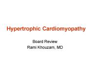 Hypertrophic Cardiomyopathy
