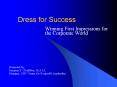 Dress for Success PowerPoint PPT Presentation