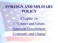 FOREIGN AND MILITARY POLICY PowerPoint PPT Presentation