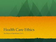 Health Care Ethics