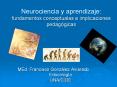 Neurociencia y aprendizaje: fundamentos conceptuales e implicaciones pedag PowerPoint PPT Presentation