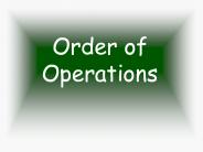 Order of Operations