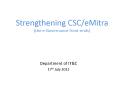 Strengthening CSC/eMitra (the e-Governance front-ends) PowerPoint PPT Presentation